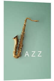 Foam board print Saxophone Jazz III