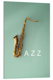 Tableau en plexi-alu Saxophone Jazz III