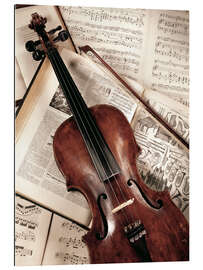 Galleriprint Violin on music book