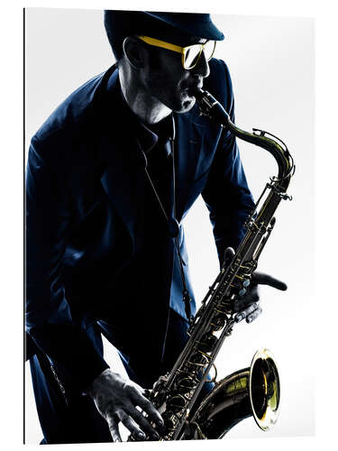 Gallery print saxophonist playing saxophone