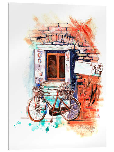 Gallery print Italian bike near the window