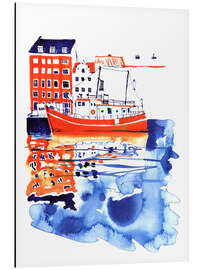 Magnettafel Kopenhagener Kanal und Hafen