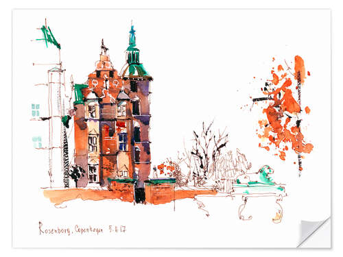 Sticker mural Rosenborg Castle Copenhagen