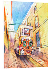 Foam board print Lisbon Portugal  Lavra Funicular