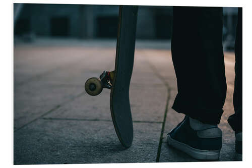 Hartschaumbild Skater und sein Board