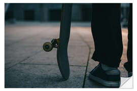 Selvklebende plakat Skater and his board