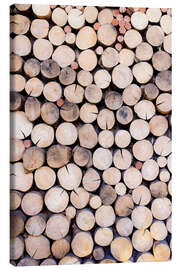 Canvas print Decorative woodpile