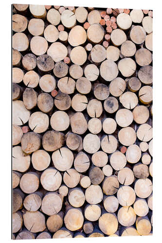 Gallery print Decorative woodpile