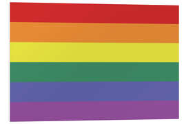 Foam board print Gay pride flag