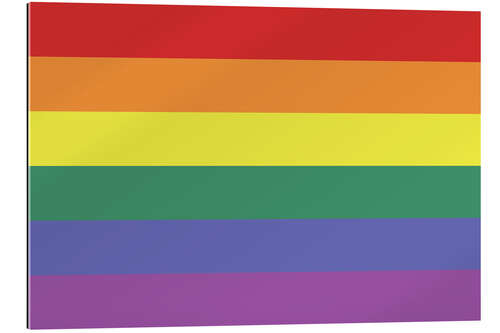 Cuadro de plexi-alu Gay pride flag