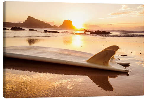 Lerretsbilde Surfboards at the beach