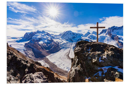 Cuadro de PVC Monte Rosa massif in Valais