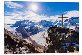 Magnettafel Monte Rosa Massiv im Wallis