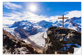 Sticker mural Monte Rosa massif in Valais