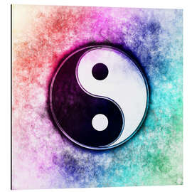 Magnettafel Yin Yang - Sunset Over The Green Forest