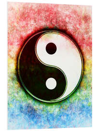 Foam board print Yin Yang - Dawn Over The Green Island