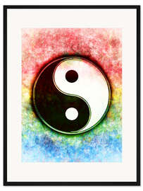 Gerahmter Kunstdruck Yin Yang - Dawn Over The Green Island