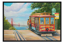 Gerahmter Kunstdruck To Golden Gate Bridge