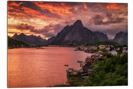 Gallery print Lofoten sunset in Reine