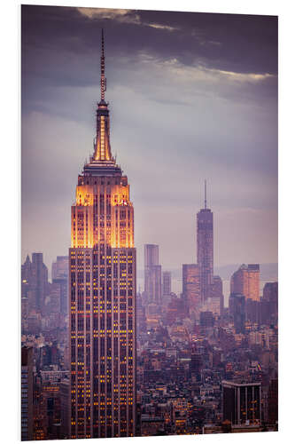 Tableau en PVC Empire State Building New York