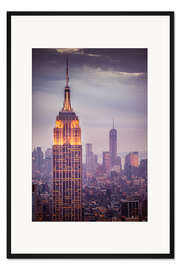 Gerahmter Kunstdruck Empire State Building New York