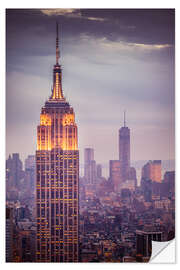 Selvklebende plakat Empire State Building New York