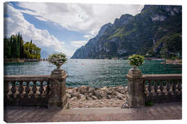 Lærredsbillede Lake Garda in the summer