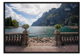 Gerahmter Kunstdruck Gardasee im Sommer