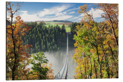 Alubild Geierlay Hängebrücke, Hunsrück