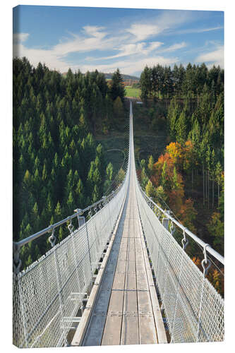 Lerretsbilde Geierlay Chain Bridge, Hunsrück