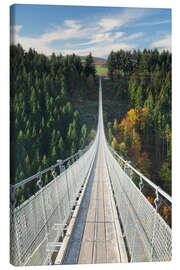 Leinwandbild Geierlay Hängebrücke, Hunsrück