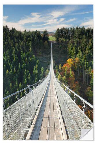 Muursticker Geierlay Chain Bridge, Hunsrück