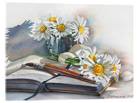 Quadro em acrílico Watercolour Chamomile