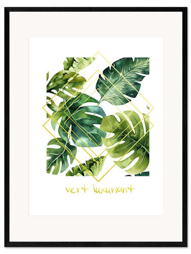 Framed art print Vert Luxuriant