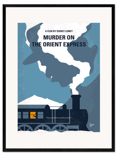 Impressão artística com moldura Murder On The Orient Express