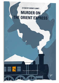 Tableau en plexi-alu Le Crime de l&#039;Orient-Express (anglais)