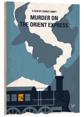 Wood print Murder on the orient express