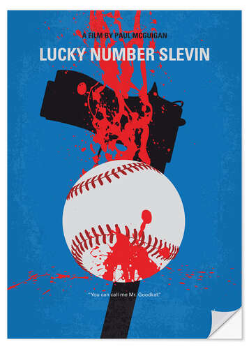 Selvklæbende plakat Lucky Number Slevin