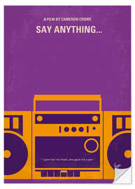 Selvklebende plakat Say Anything...