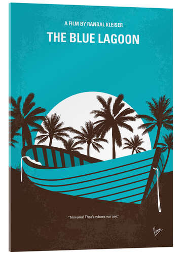 Acrylglasbild The Blue Lagoon