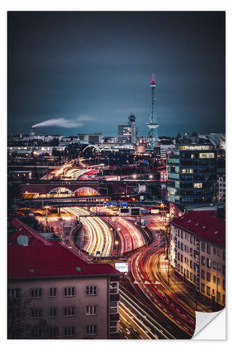 Naklejka na ścianę Berlin City West Radio Tower