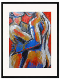 Gerahmter Kunstdruck Lovers - Hot Summer Desire