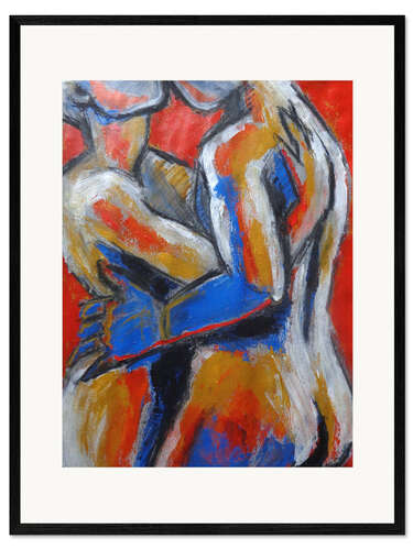 Impresión de arte enmarcada Lovers - Hot Summer Desire
