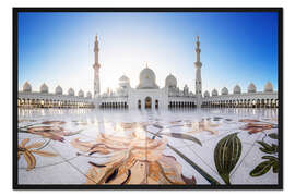 Gerahmter Kunstdruck Scheich-Zayid-Moschee