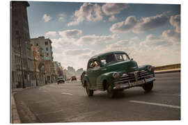 Galleriprint Cuban american car driving through Havana, Cuba.