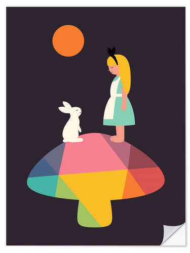 Vinilo para la pared Alice in Wonderland