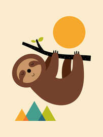 Magnettafel Bleib ruhig und lebe langsam