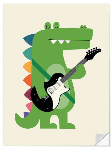 Sticker mural Croco Rock