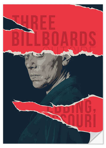 Selvklæbende plakat Three billboards outside ebbing missouri