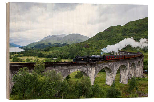 Wood print Hogwarts Express